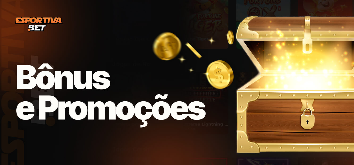 bônus e promoções app